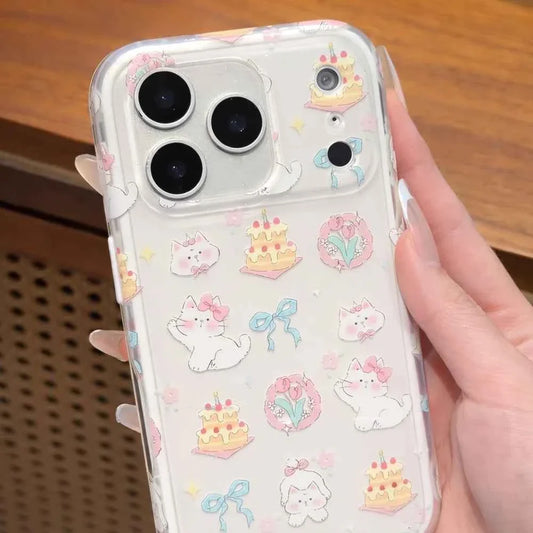 Kawaii Kitty Clear Case - iPhone