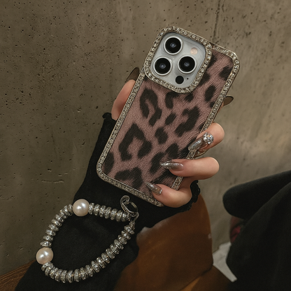 Glamour Leopard Case with lanyard