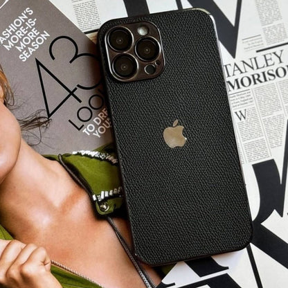 Luxe Leather Shield Case - Black