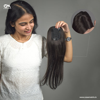 Invisible Human Hair Lace Topper - 14 Inch