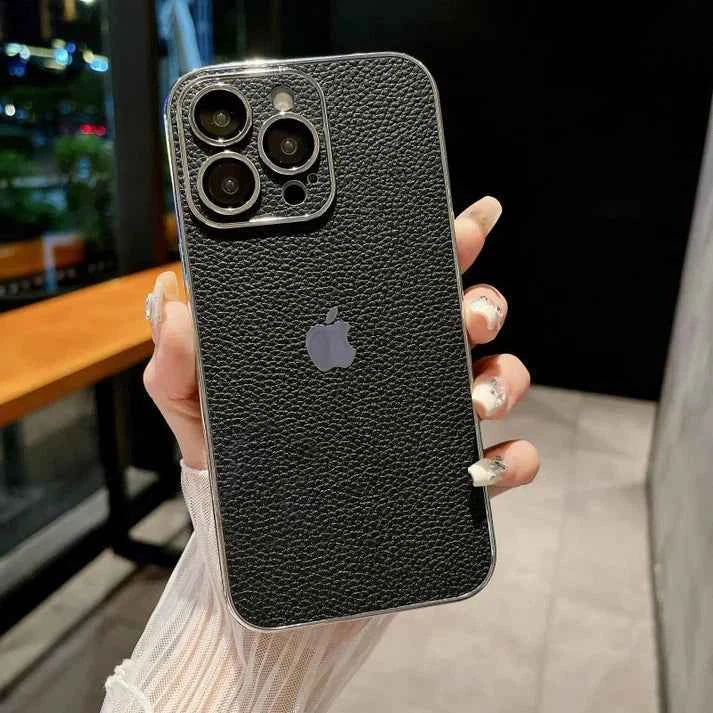 Luxe Leather Shield Case - Black