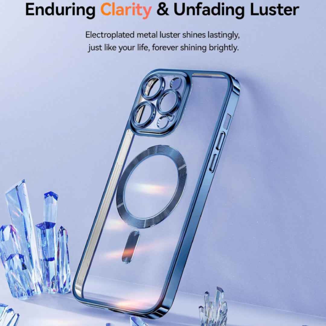 iPhone - Electroplating Glitter Transparent Magsafe Case