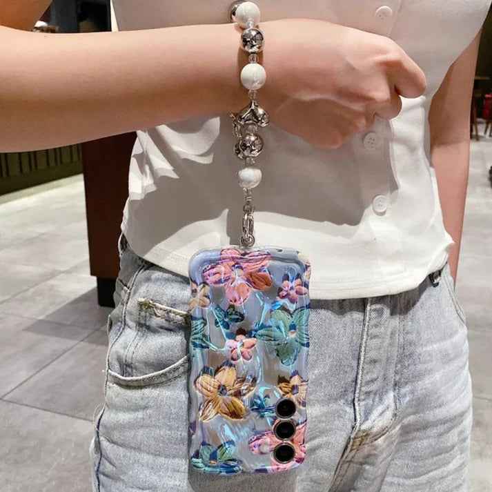 Galaxy S Series - Floral Elegance Case With Lanyard