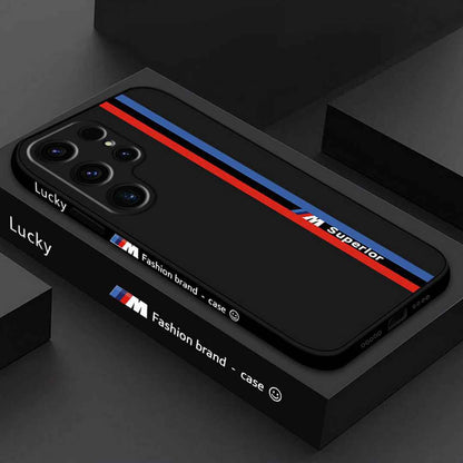 Galaxy Ultra Series - Fashionable Silicone Straight Side Track Case