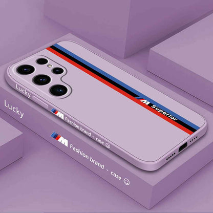 Galaxy Ultra Series - Fashionable Silicone Straight Side Track Case