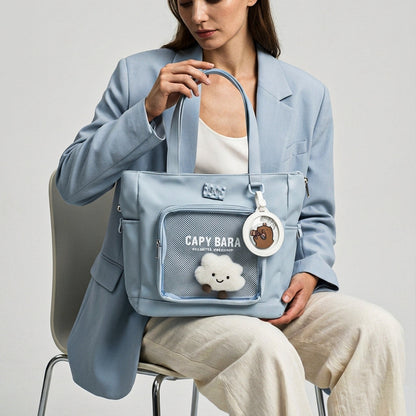 Misty Blue Kawaii Multipurpose Bag