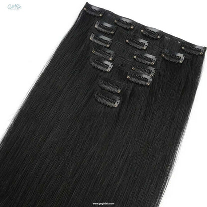 7 Pcs Set 16 Clip In Hair Extensions (Straight)