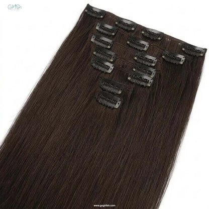 7 Pcs Set 16 Clip In Hair Extensions (Straight)