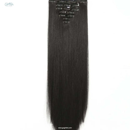 7 Pcs Set 16 Clip In Hair Extensions (Straight)