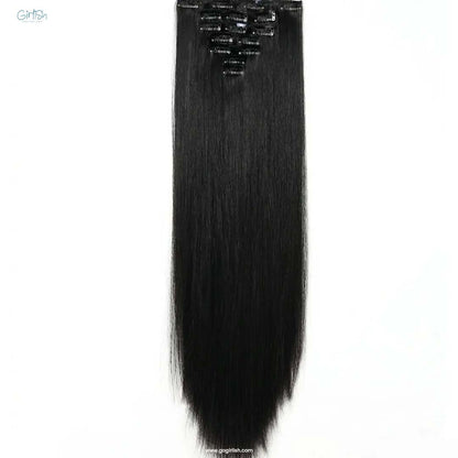 7 Pcs Set 16 Clip In Hair Extensions (Straight)