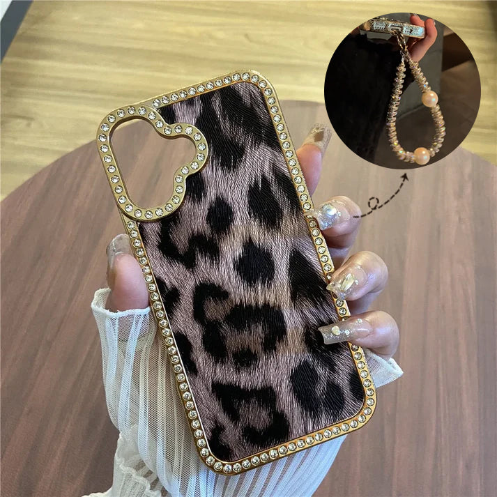 Glamour Leopard Case with lanyard