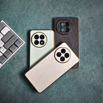 Golden Edge Bamboo Texture Case