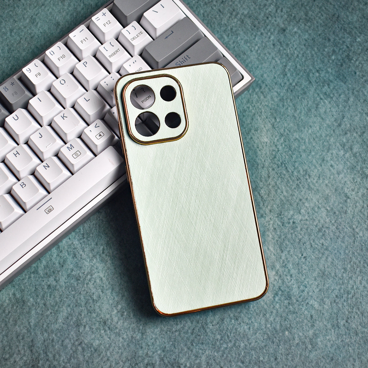 Golden Edge Bamboo Texture Case
