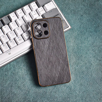 Golden Edge Bamboo Texture Case
