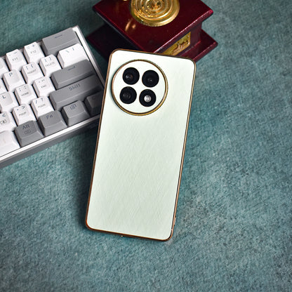 Golden Edge Bamboo Texture Case