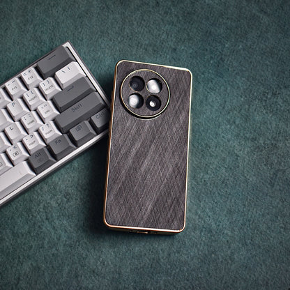 Golden Edge Bamboo Texture Case