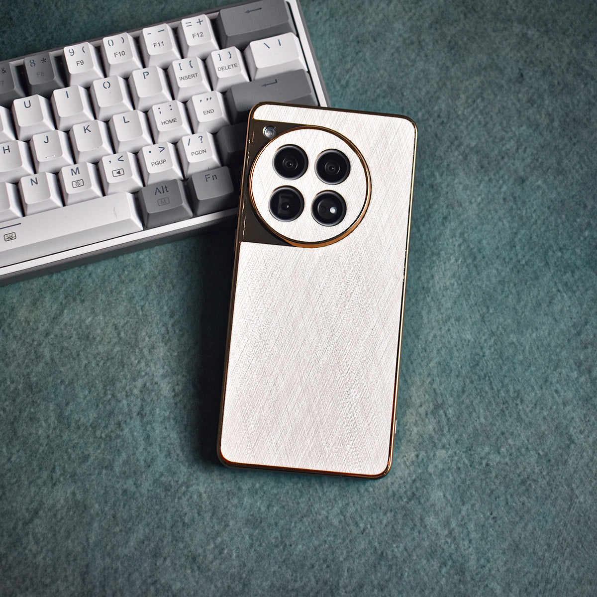 Golden Edge Bamboo Texture Case