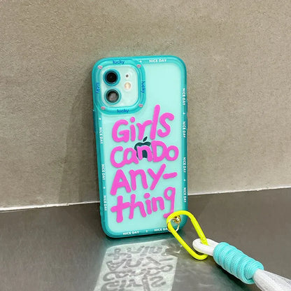 OnePlus - Cute Graffiti Letter Case with Lanyard