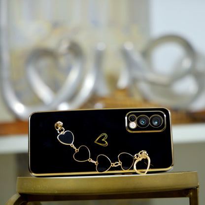Oneplus Nord Series - Heart Metal Bracelet Chain Case