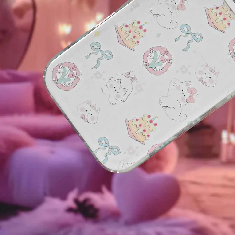 Kawaii Kitty Clear Case - iPhone