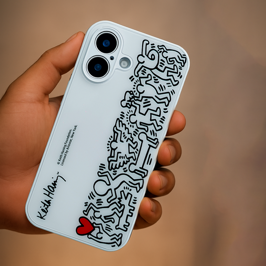 iPhone - Keith Haring Print Glass Case