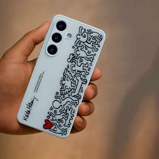 Galaxy S Series - Keith Haring Print Glass Case