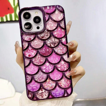 Glitter Mermaid Pattern Case - iPhone
