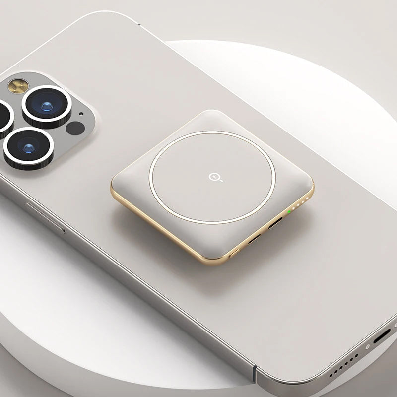 Mini Portable Magnetic Wireless Power Bank 5000 mah