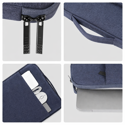 SoftGuard Sleeve Zipper Briefcase Bag - Blue