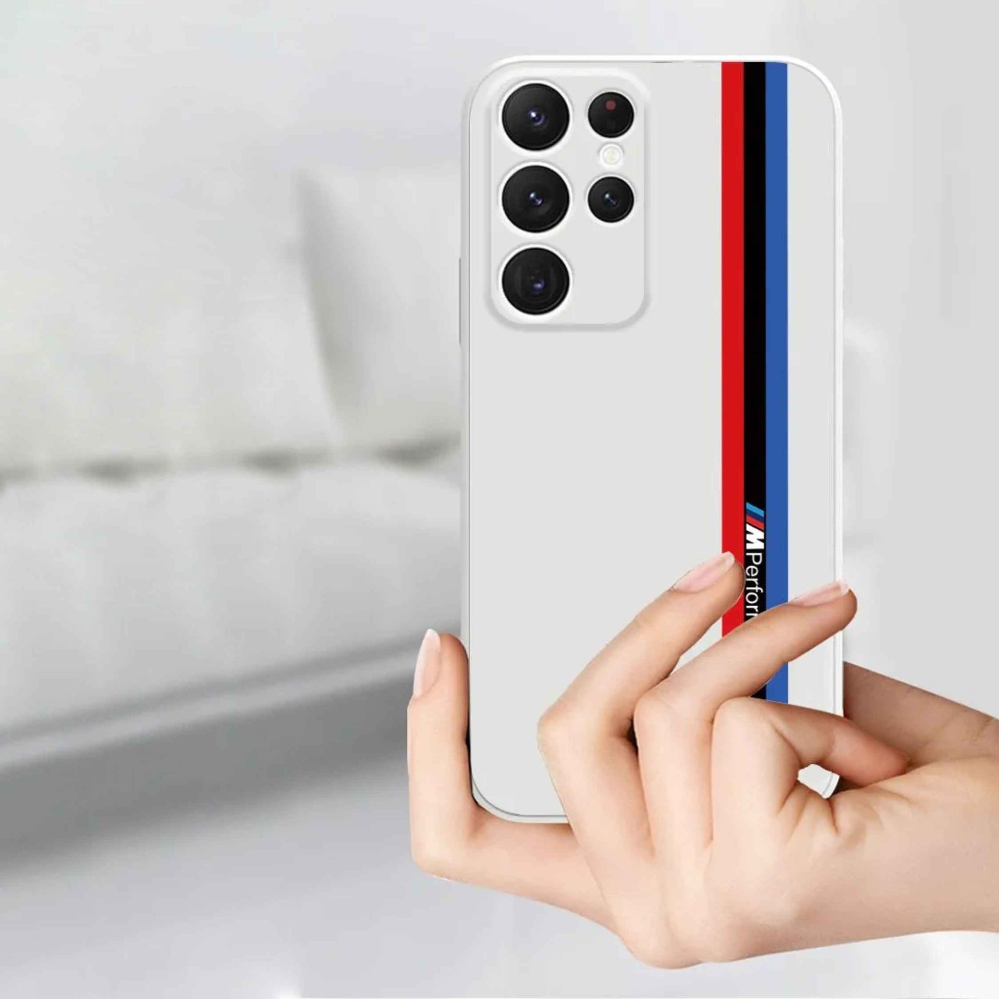 Galaxy Ultra Series - Fashionable Silicone Straight Side Track Case
