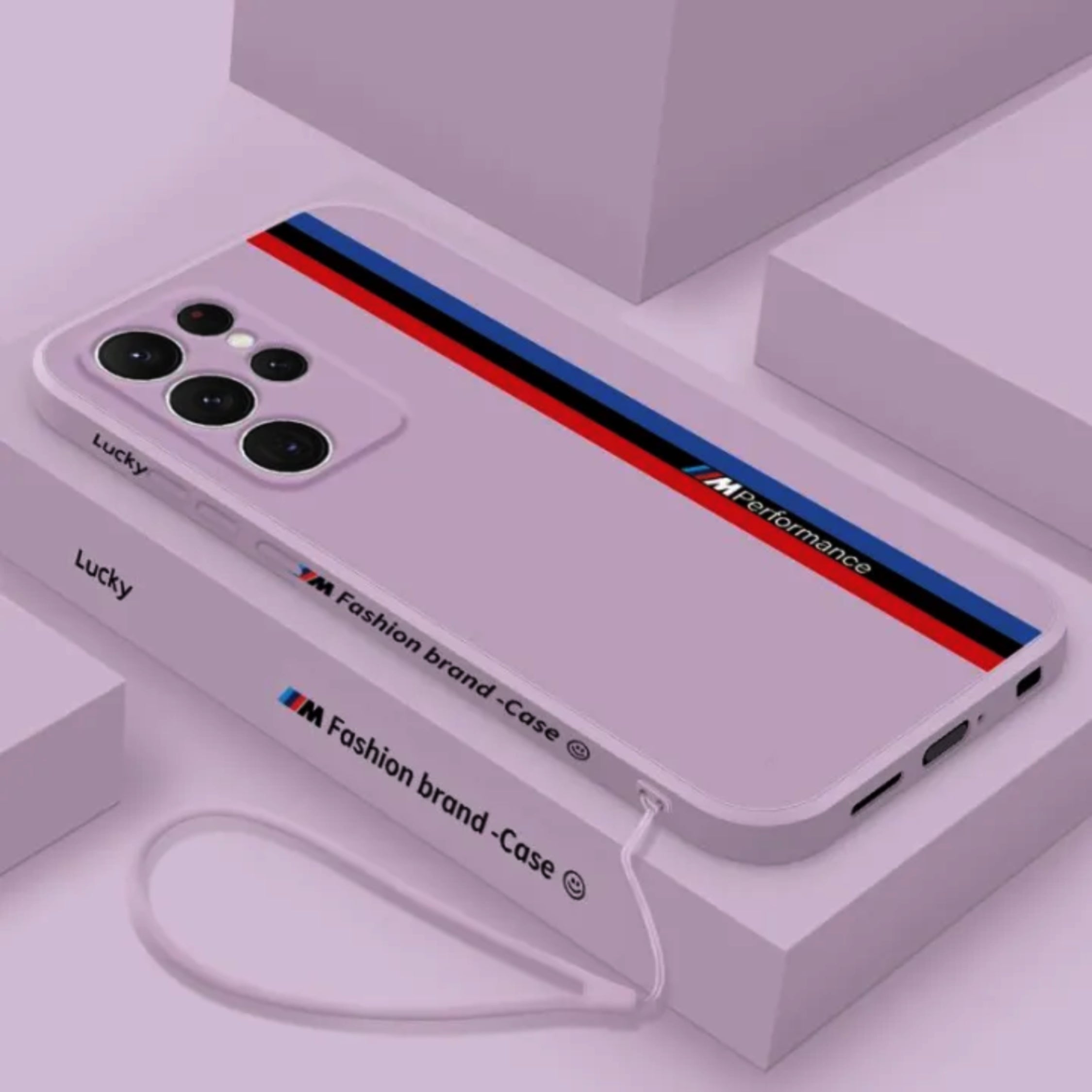 Galaxy S Series -Fashionable Silicone Straight Side Track Case