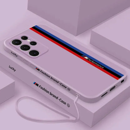 Galaxy S Series -Fashionable Silicone Straight Side Track Case