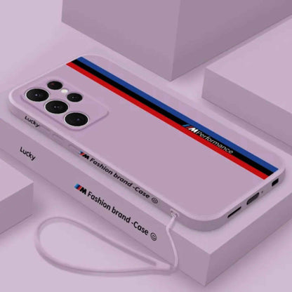 Galaxy Ultra Series - Fashionable Silicone Straight Side Track Case
