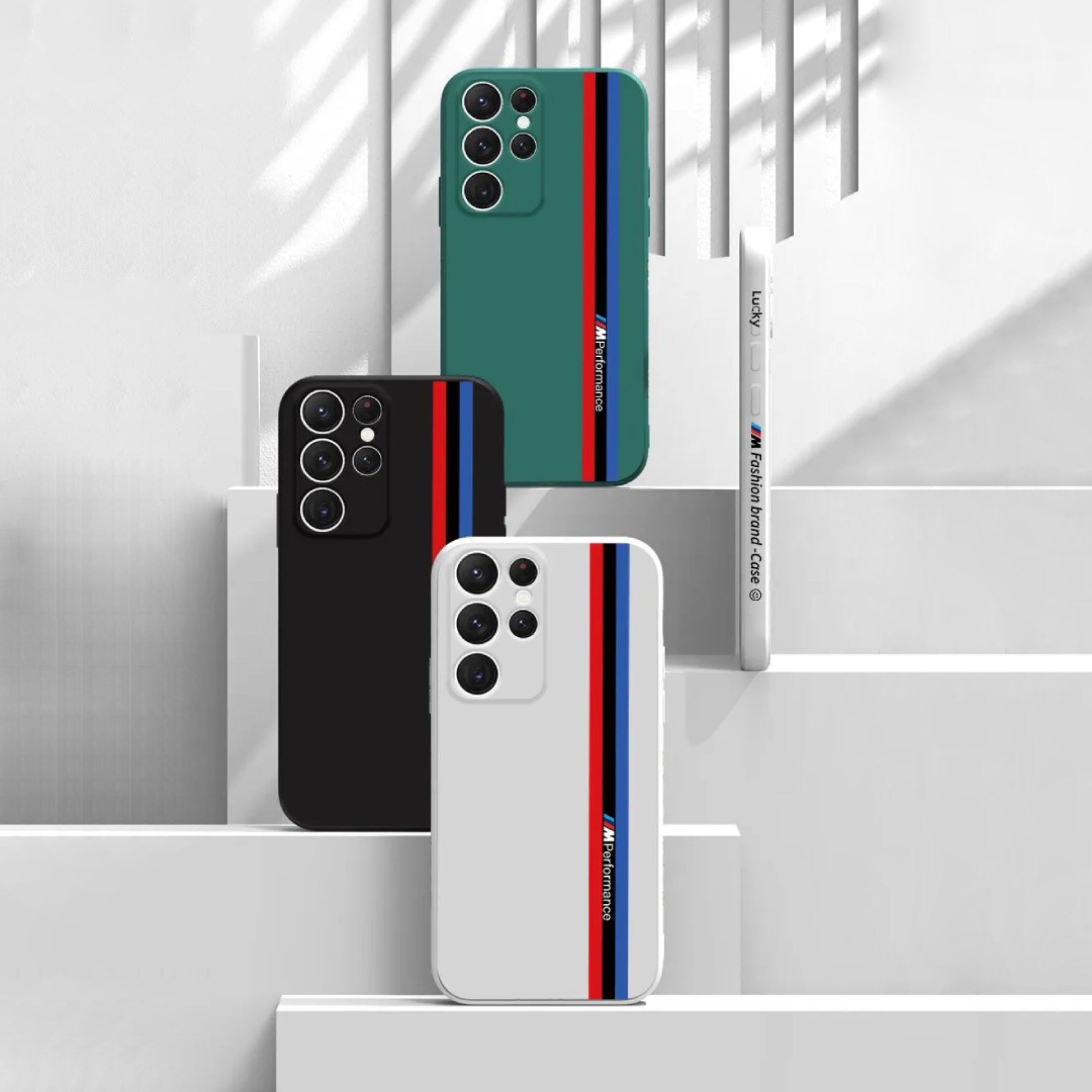 Galaxy S Series -Fashionable Silicone Straight Side Track Case