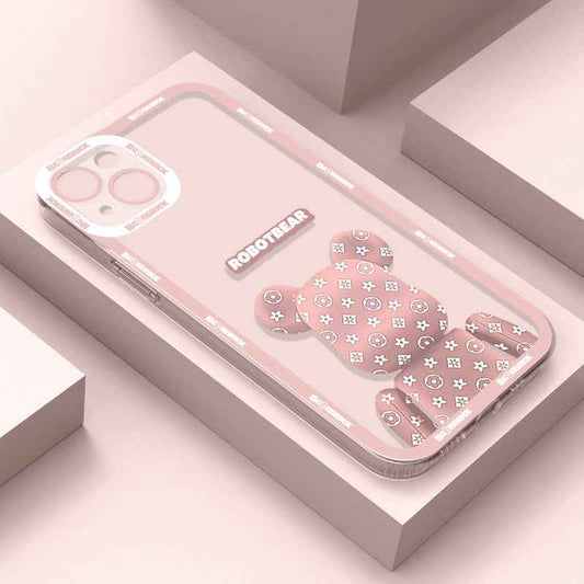 iPhone 14 Series -  Bearbrick Soft Gel Rubber Case