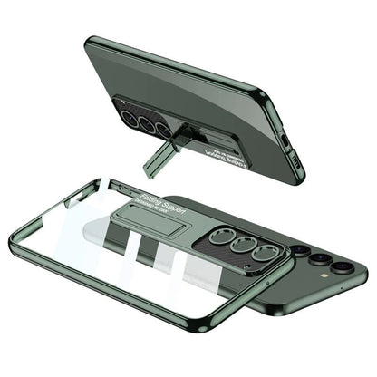 Galaxy S Series - Anti-Yellowing Transparent Kickstand Protective Case