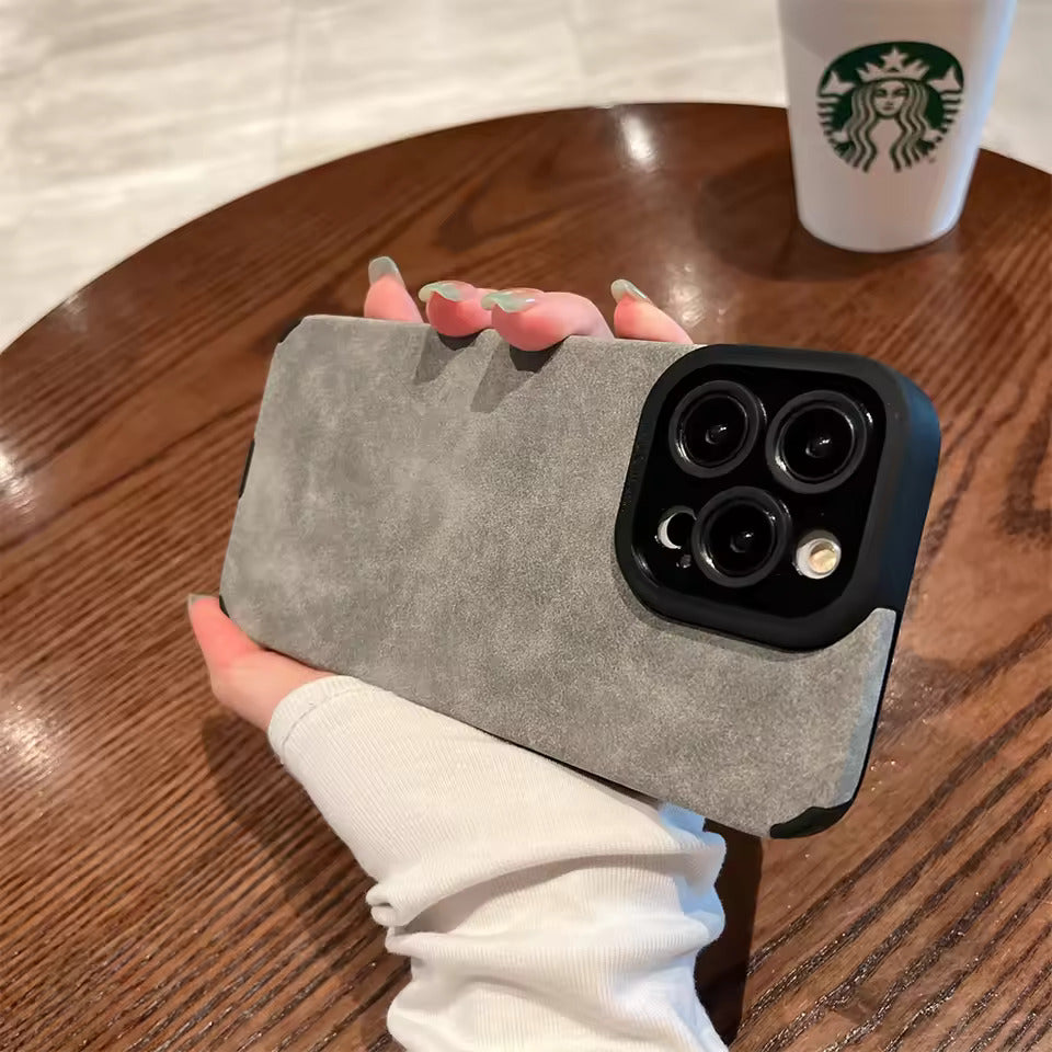 iPhone 13 Series - Suede Leather Case