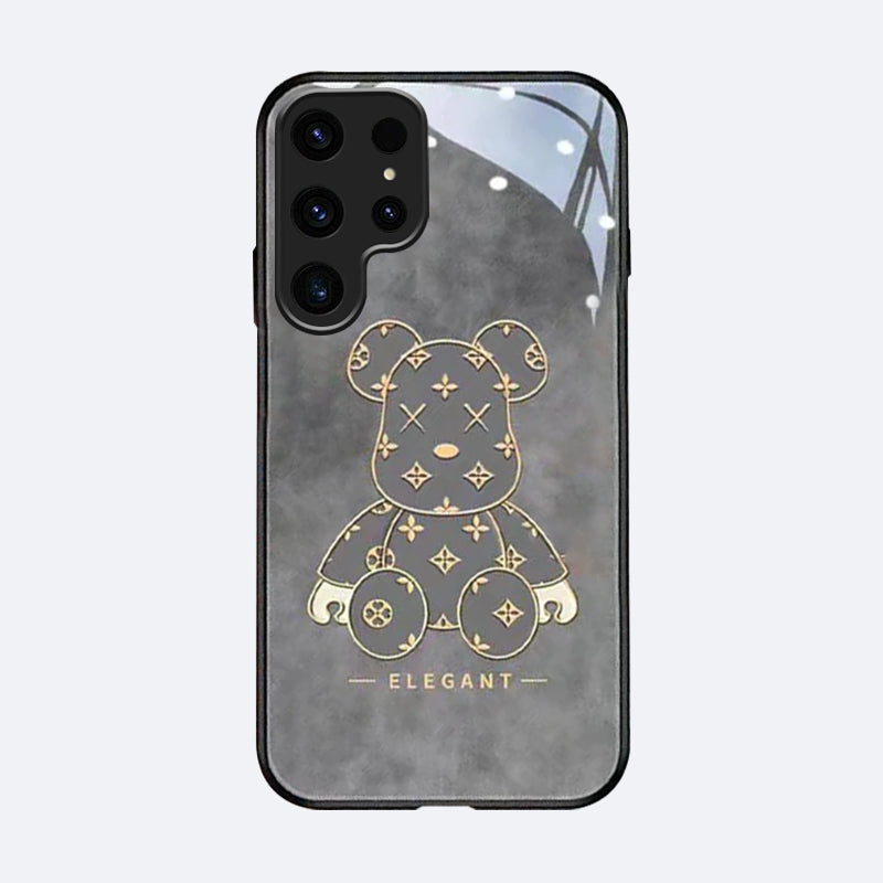 Kaws Print Glass Phone Case