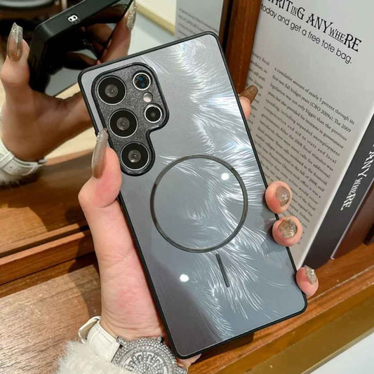 Laser Aurora Feather Case - Galaxy