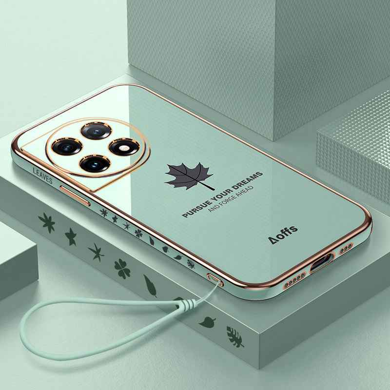 OnePlus - Electroplated Maple Leaf Case With Lanyard