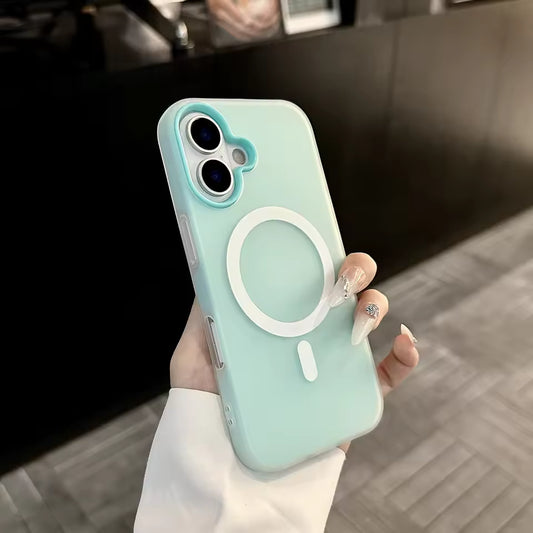 Soft Feel Magsafe Case - Cyan