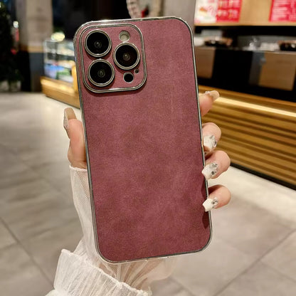 Electroplated Lambskin Protective Case