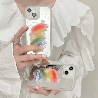 OnePlus - Reflective Mirror Rainbow Pattern Phone Case