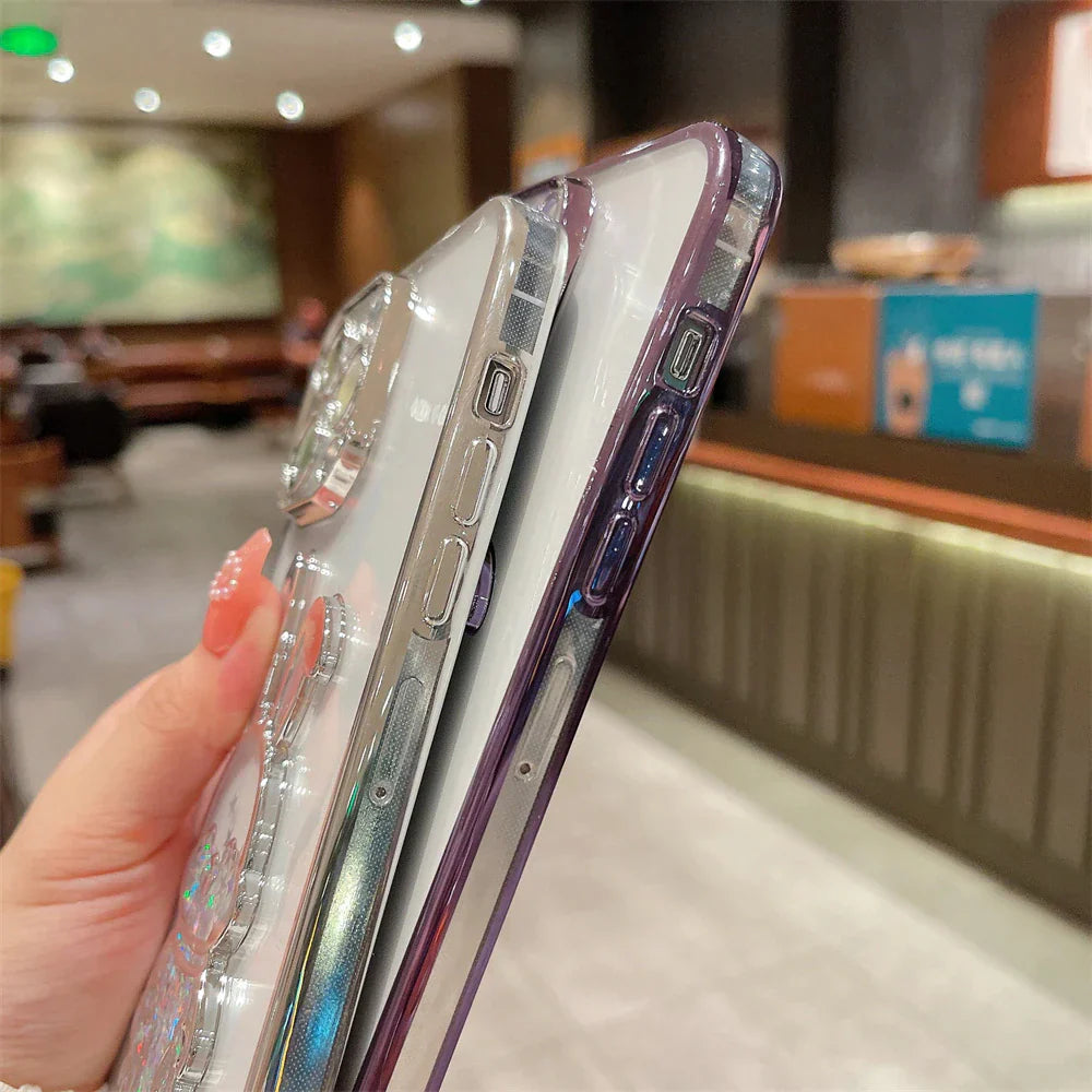 Rabbit Pattern Glitter Case