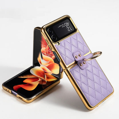 Galaxy Z Flip Series - Luxury Leather Case