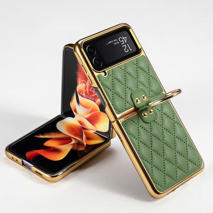 Galaxy Z Flip Series - Luxury Leather Case