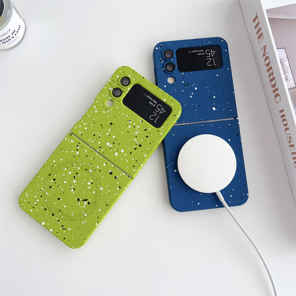 Galaxy Z Flip Series - Magnetic Fashion Ink Matte Case