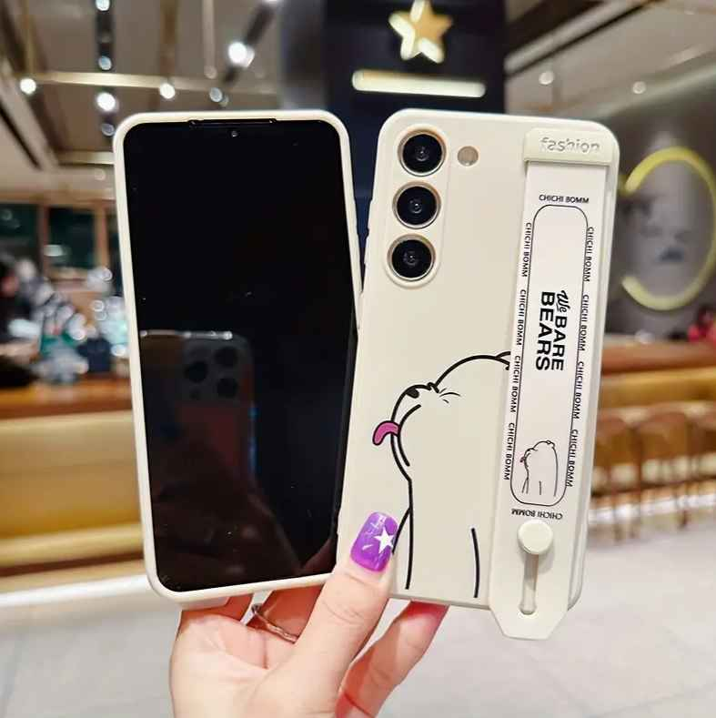 Galaxy S23 Ultra - Cute Bear Wrist Band Case