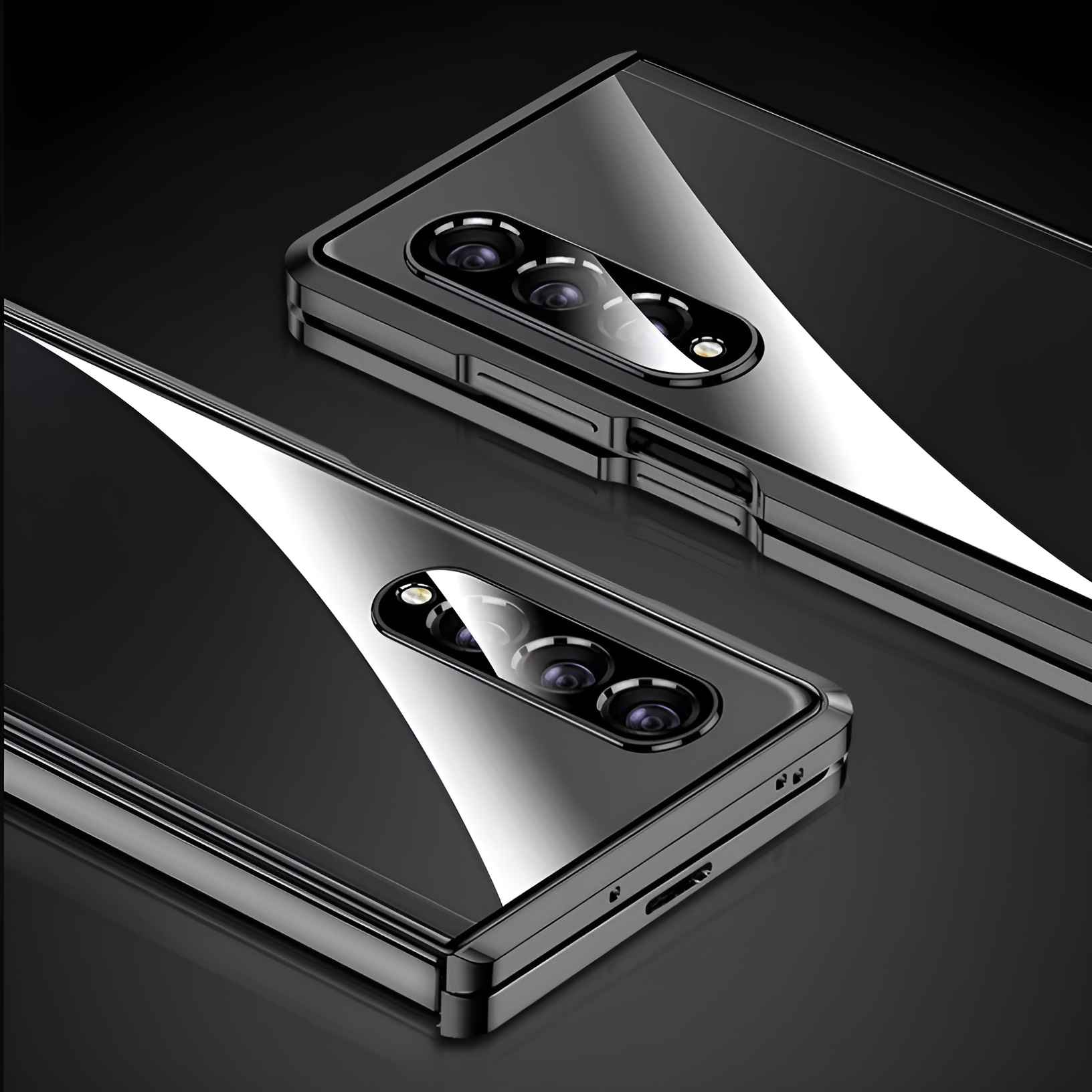 Galaxy Z Fold4 - Double Sided Magnetic Metal Frame Case