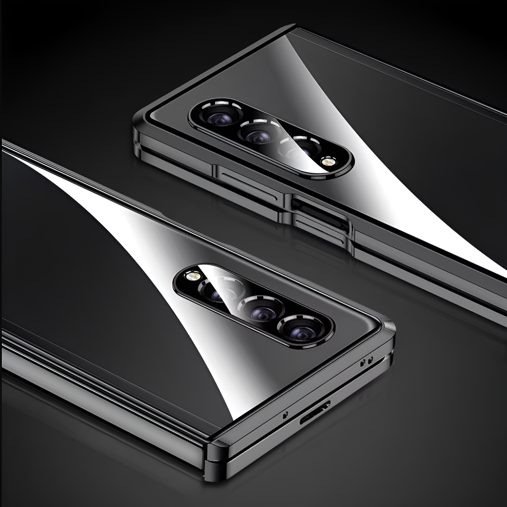 Galaxy Z Fold4 - Double Sided Magnetic Metal Frame Case